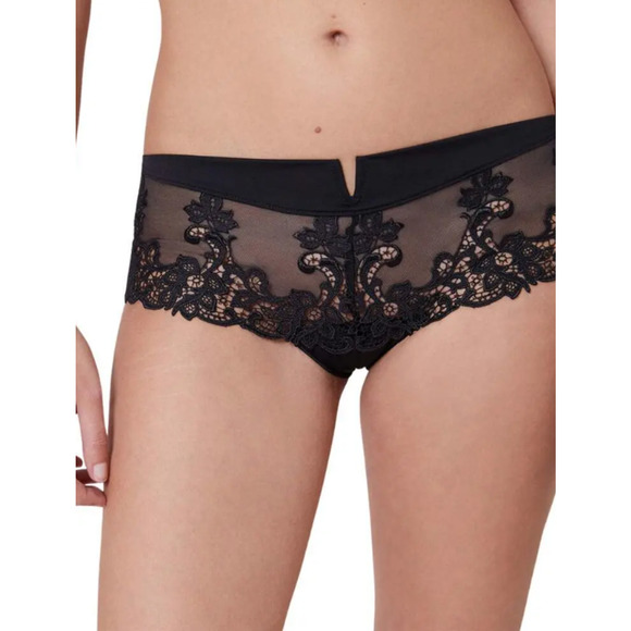 Simone Perele Women Saga Shorty Brief Knickers Luxury Lace Lingerie Sz 3 M 14066 - Picture 1 of 3